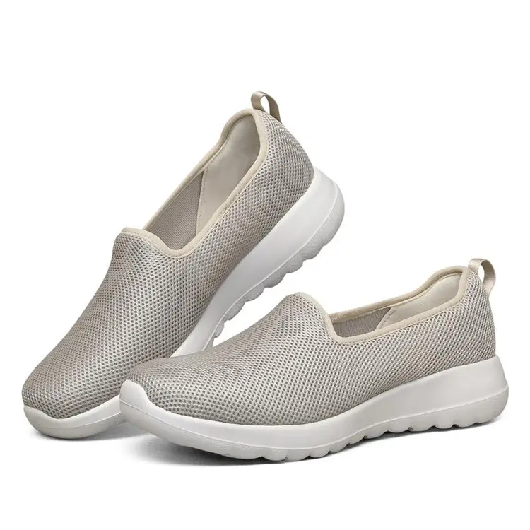 Spring Summer Cheap Custom Breathable Comfy Flat Lightweight Loafer Casual Shoes For Women