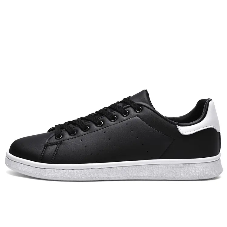 Wholesale Custom Logo Cheap Classic Style All-Match White Sneaker Women Men Skateboard Shoes No Brand