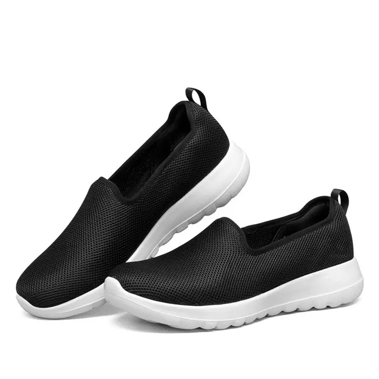 Spring Summer Cheap Custom Breathable Comfy Flat Lightweight Loafer Casual Shoes For Women